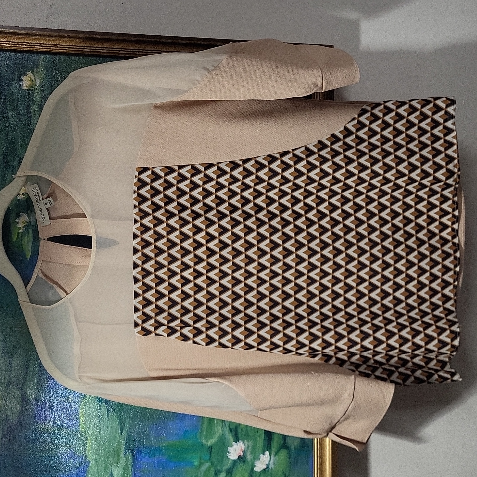 Nwot Multi-Pattern Blouse